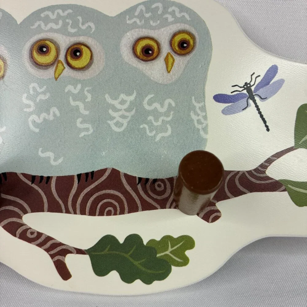 Ikea Vandring Wall Hanging Coat Rack Peg Hook Owl Woodland Dragonfly Nursery Kid